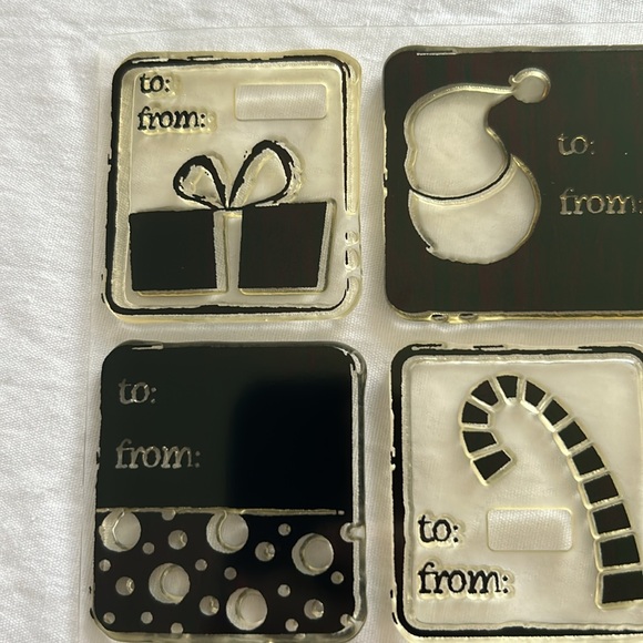 Christmas Tags D1095 stamp set - Picture 3 of 8